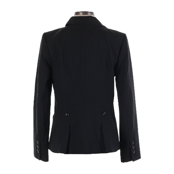 Classiques Entier Virgin Wool Blend Classic Black 3 Button Blazer Size 4 - Picture 2 of 9